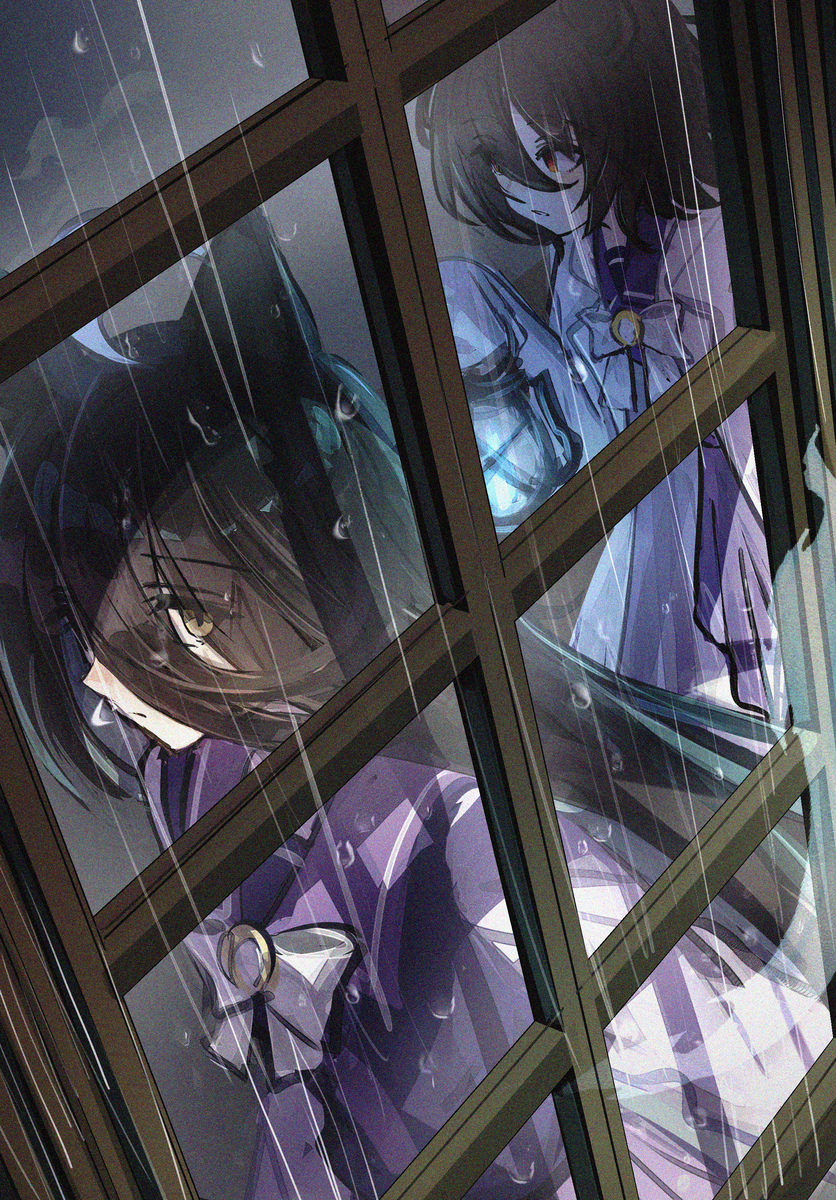 This is a pixiv picture whose title is 停電.