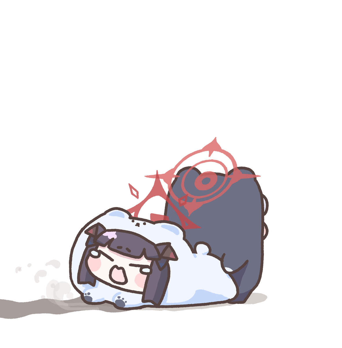 This is a pixiv picture whose title is 😭.