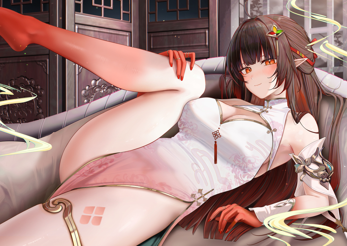 This is a pixiv picture whose title is 靈砂.