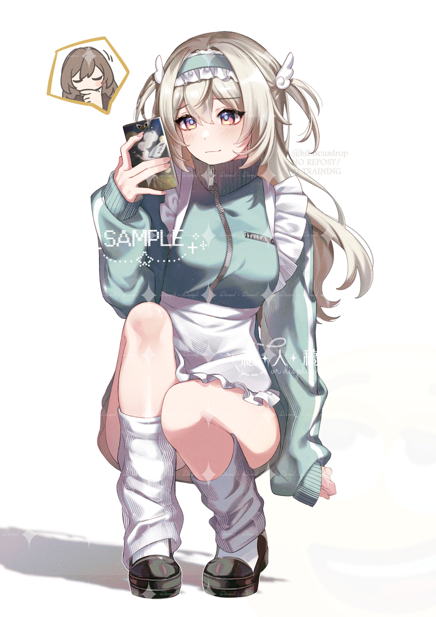 This is a pixiv picture whose title is Jersey Maid Hotaru.