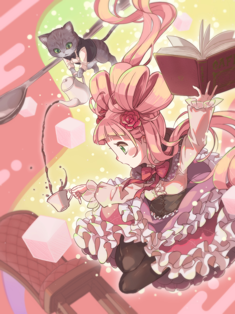This is a pixiv picture whose title is のんびりイラスト「一杯」.