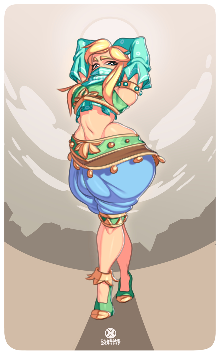 This is a pixiv picture whose title is Gerudo Link 🌡️♨️.