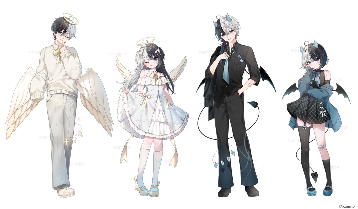 This is a pixiv picture whose title is Kamito × GiGO.