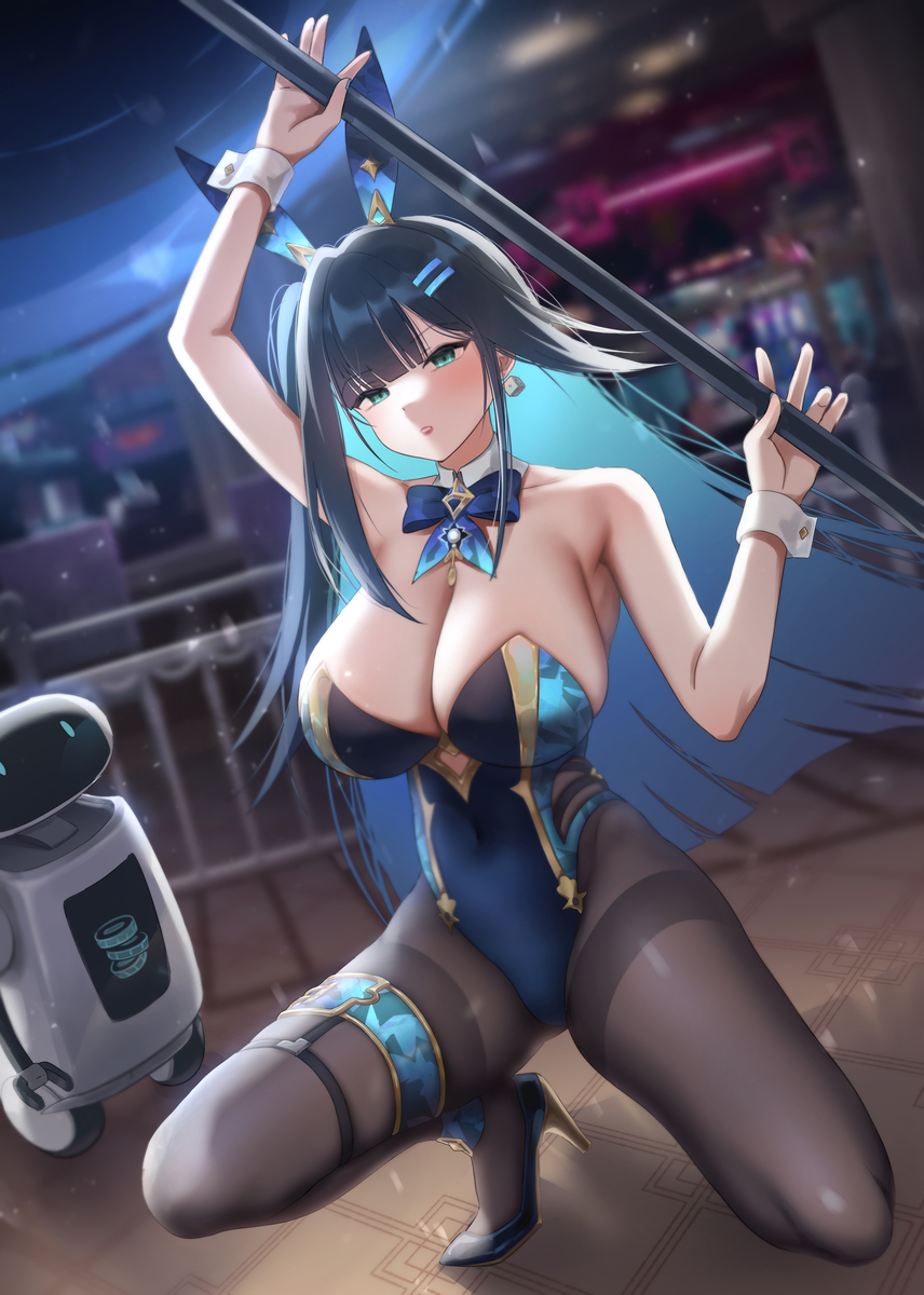 This is a pixiv picture whose title is 🤍💜💙.