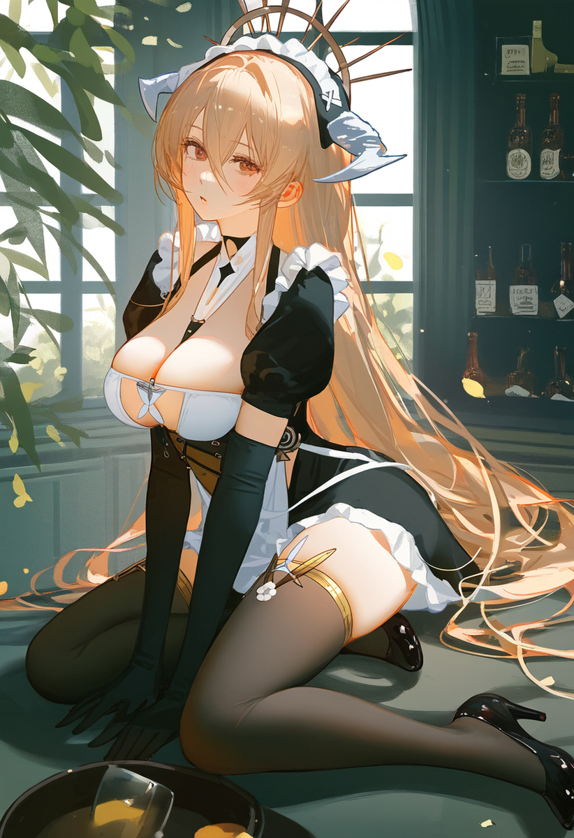 This is a pixiv picture whose title is 女仆冤仇.