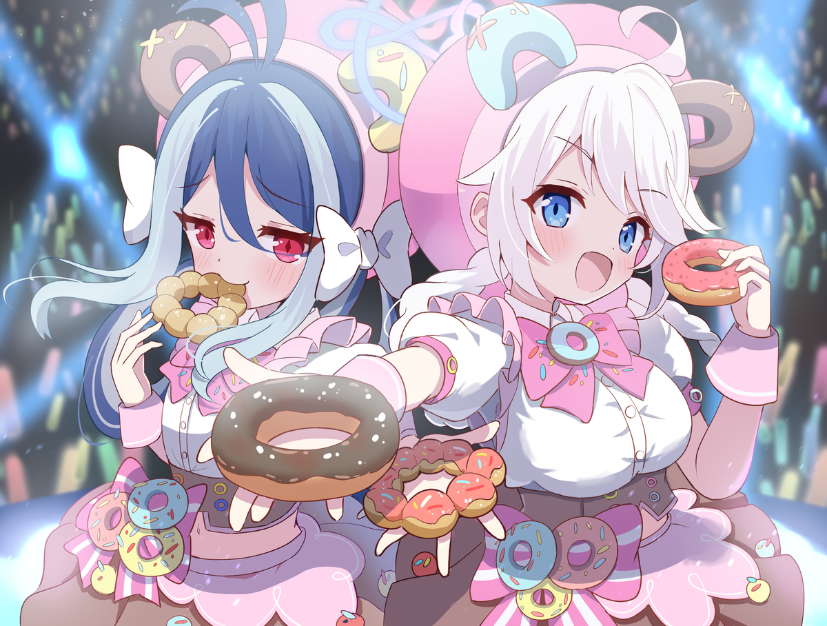 This is a pixiv picture whose title is プリティードーナッツ🍩.
