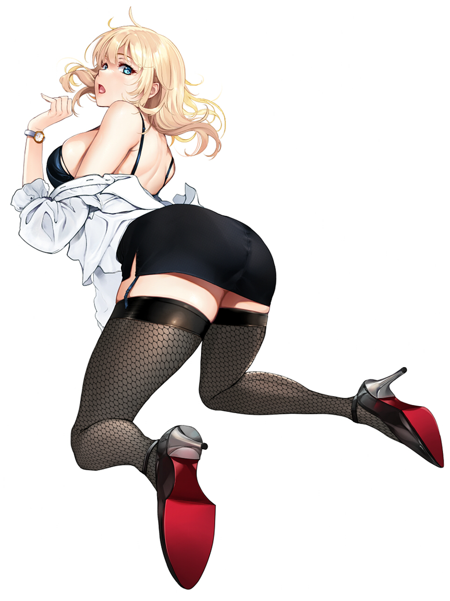 This is a pixiv picture whose title is 仕事絵27(フィギュア).