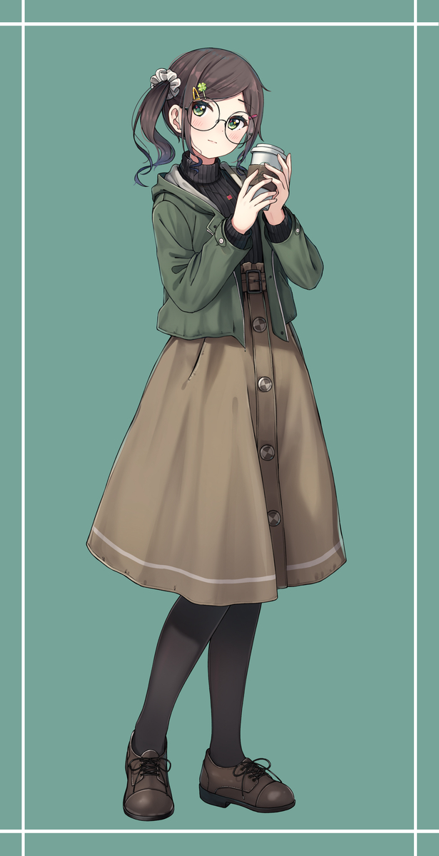 This is a pixiv picture whose title is うちの子秋服.