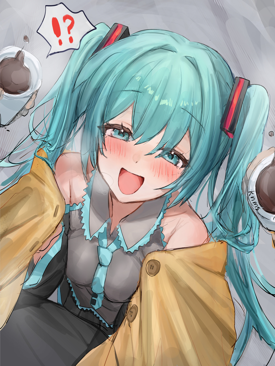 This is a pixiv picture whose title is 「マスター、寒いから入れて下さい！」.