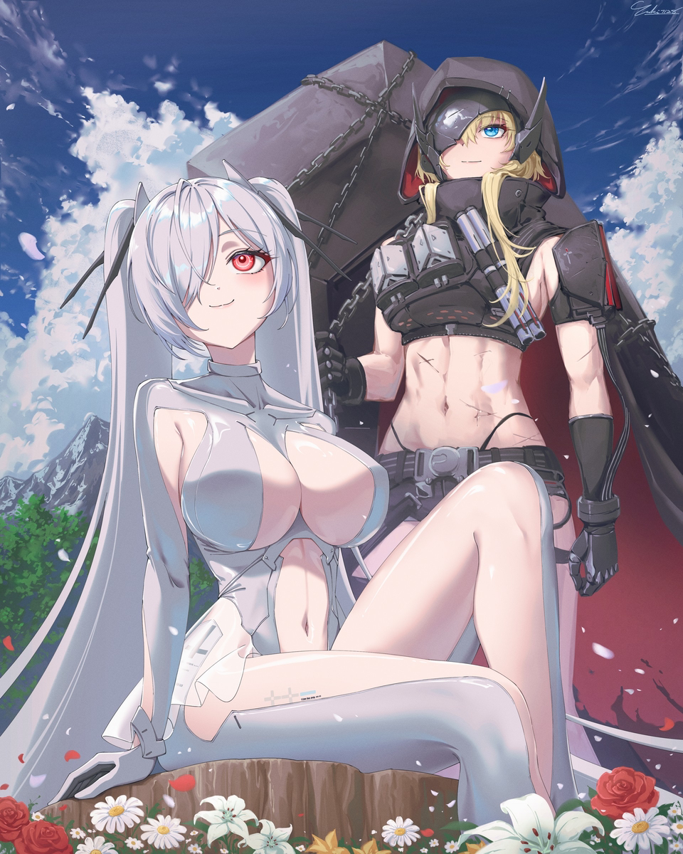 This is a pixiv picture whose title is Cinderella & Grave.