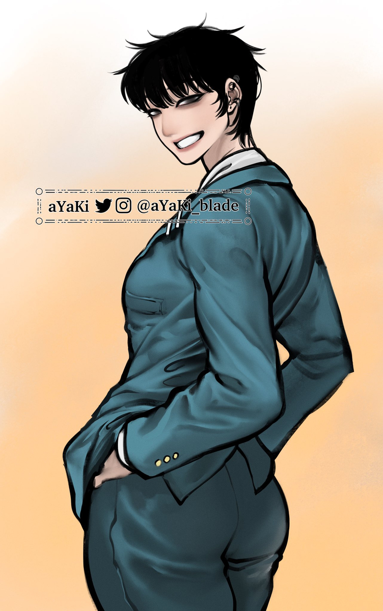 This is a pixiv picture whose title is スーツ.