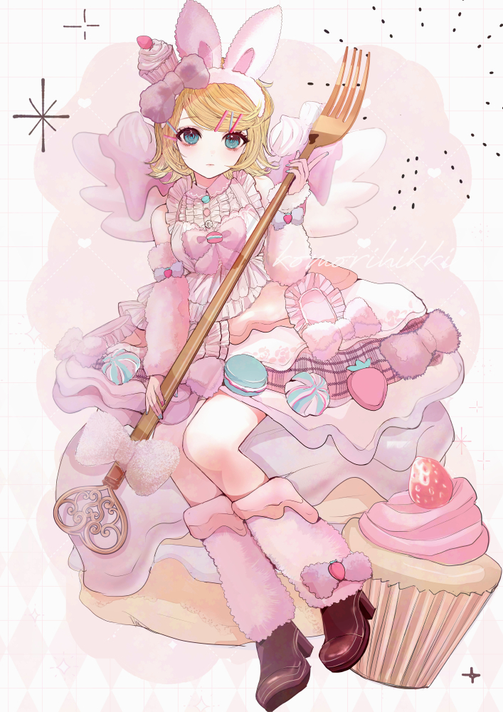 This is a pixiv picture whose title is ふわふわスイーツリンちゃん🍓.
