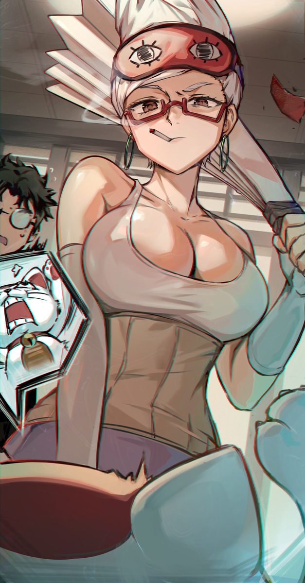 This is a pixiv picture whose title is 「 にゃっ！? 」.
