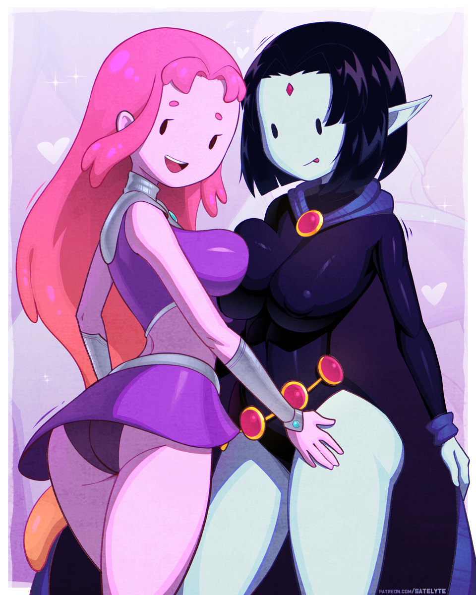 This is a pixiv picture whose title is Bubbline X TeenTitans.