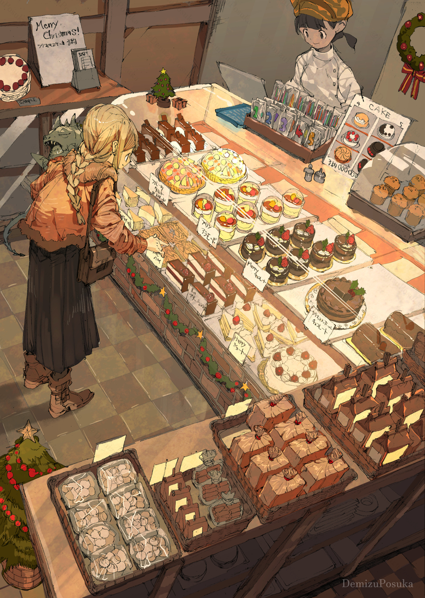 This is a pixiv picture whose title is ケーキ屋に限る.