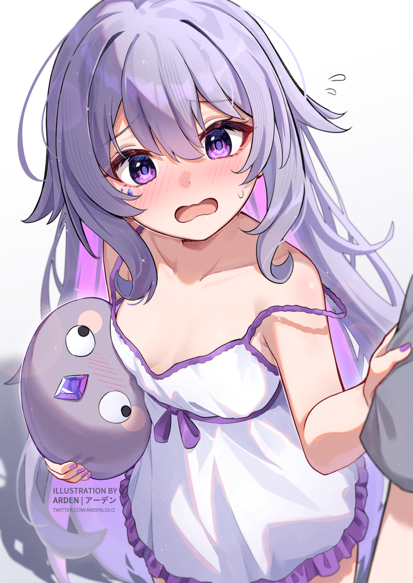 This is a pixiv picture whose title is ビジューちゃんは眠れない.