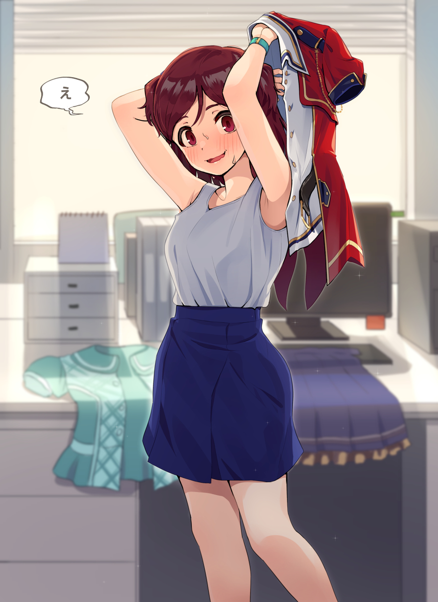 This is a pixiv picture whose title is 試着.