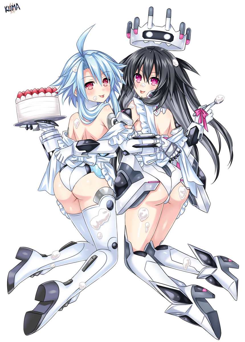 This is a pixiv picture whose title is White Heart and Grey Sister.