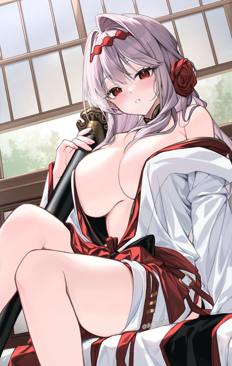 This is a pixiv picture whose title is 紅蓮.