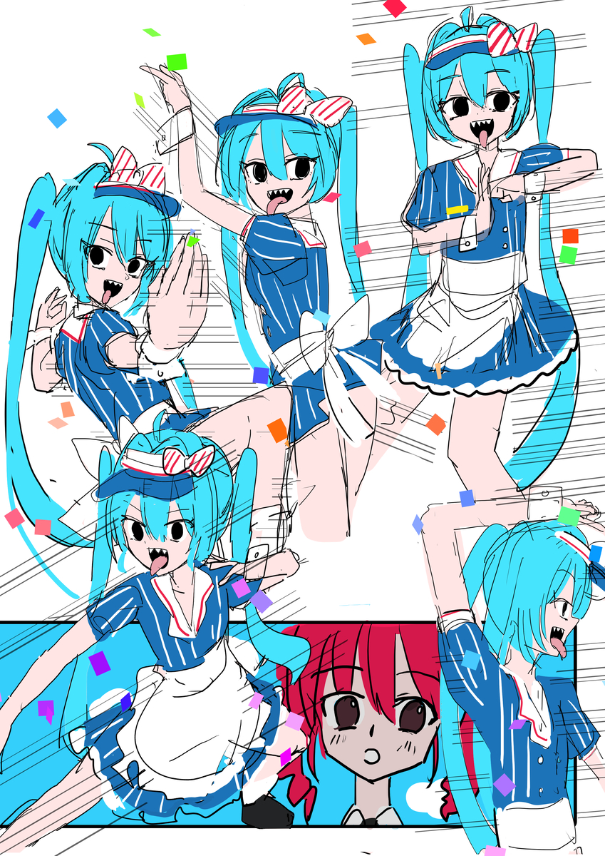 This is a pixiv picture whose title is ポーズ練習.
