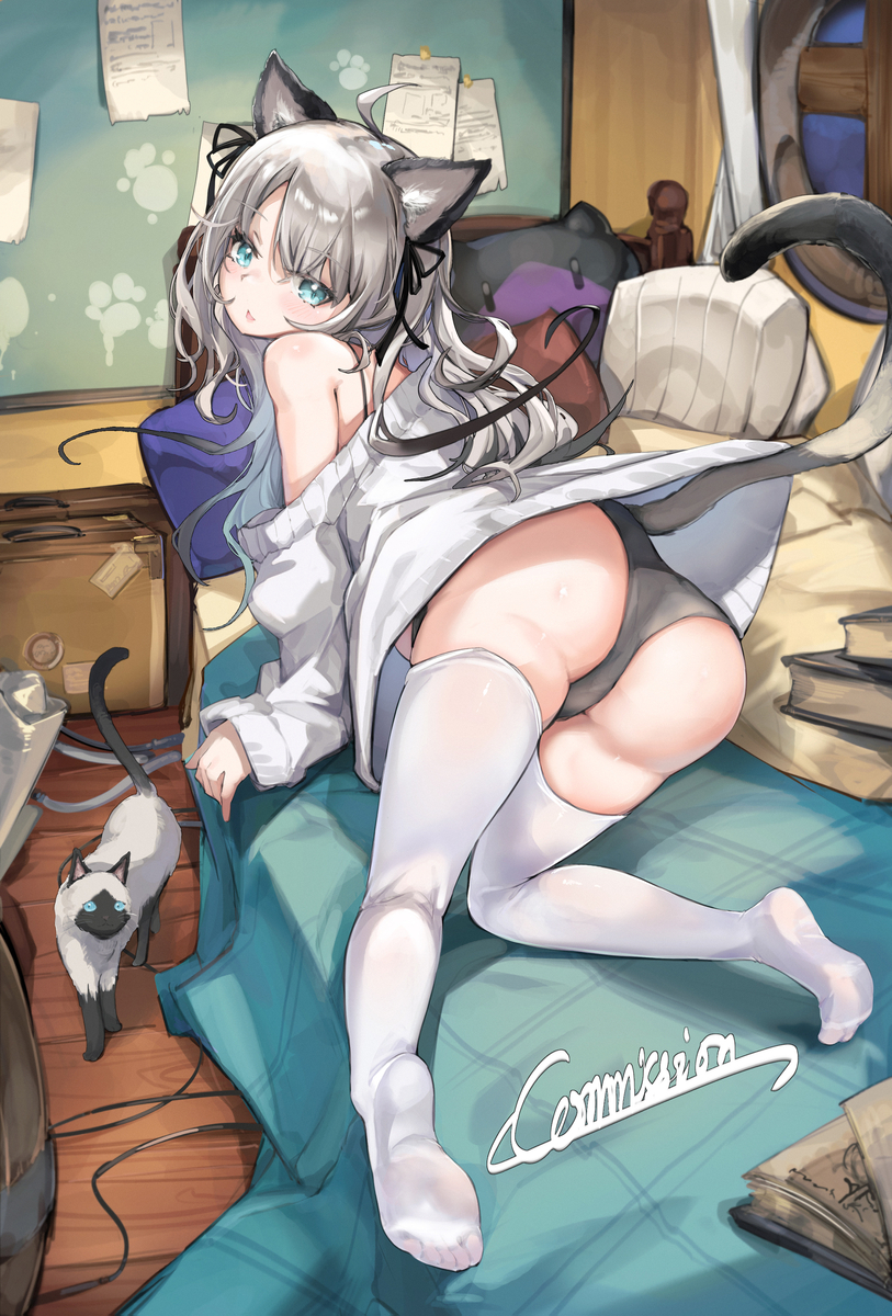 This is a pixiv picture whose title is commission.