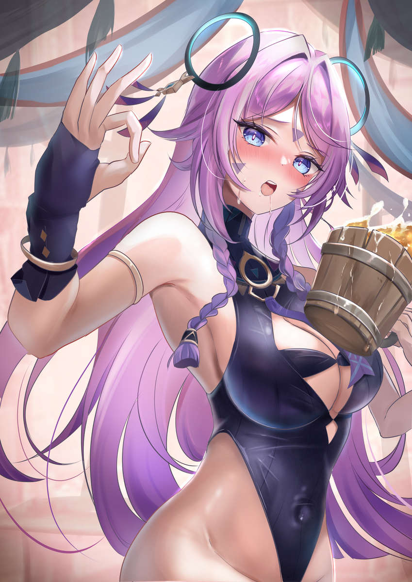 This is a pixiv picture whose title is 酔ってないですぅーﾋｯｸ….