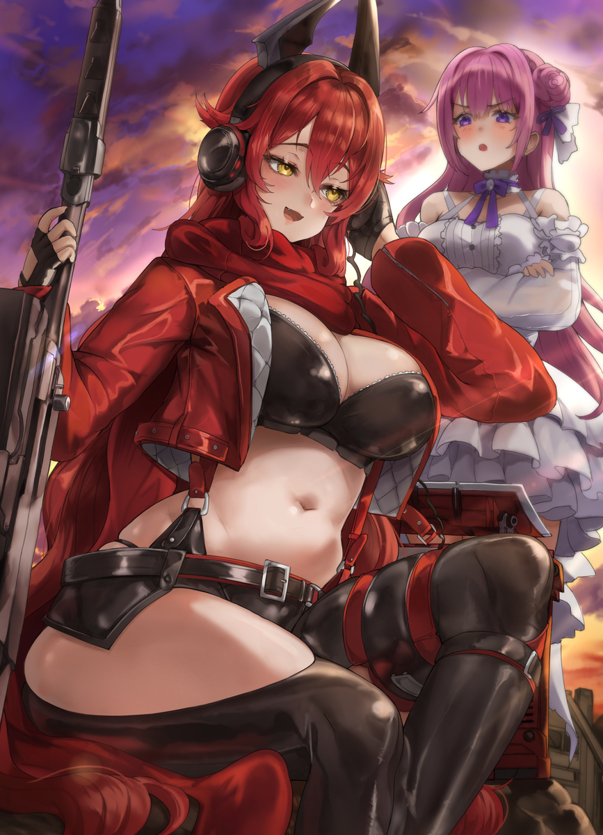 This is a pixiv picture whose title is RED HOOD AND DOROTHY.