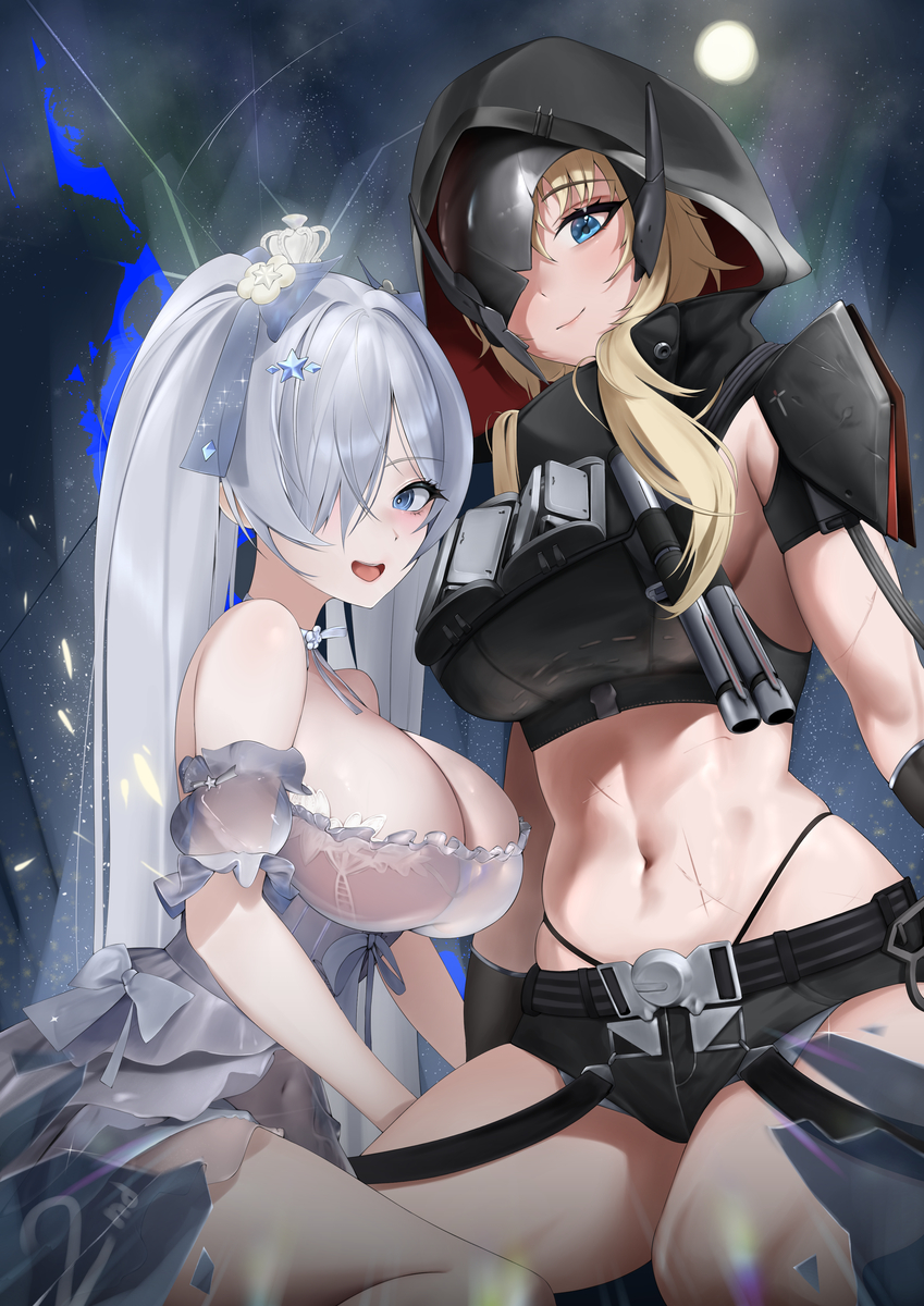 This is a pixiv picture whose title is Cinderella & Grave NIKKE.