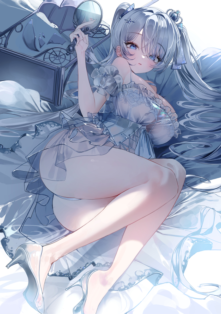 This is a pixiv picture whose title is Glass Princess Cinderella.