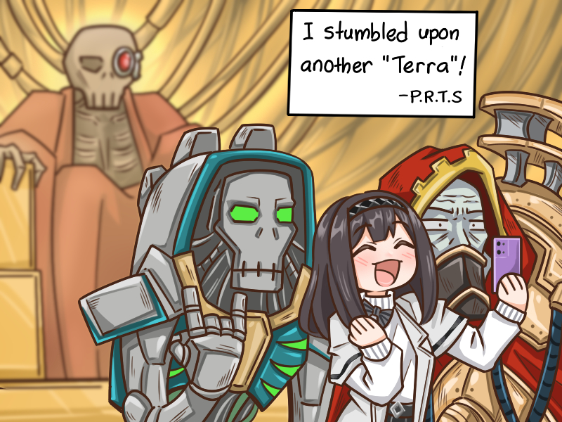 This is a pixiv picture whose title is Priestess on another Terra.