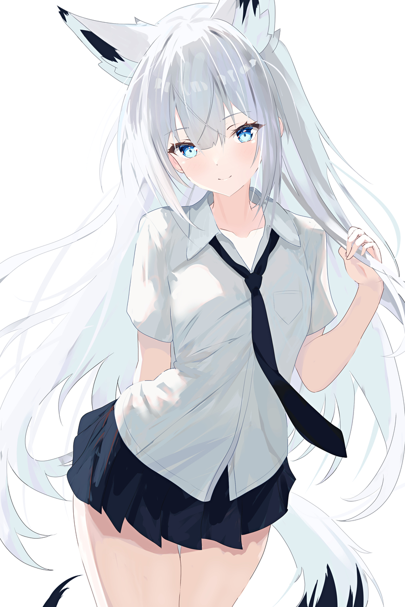 This is a pixiv picture whose title is 江風（制服）.