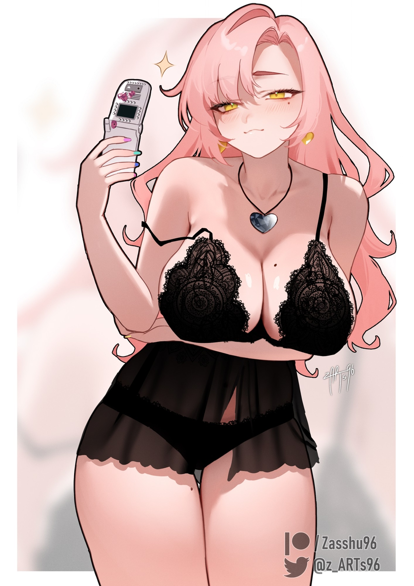 This is a pixiv picture whose title is Nicole! 🖤.