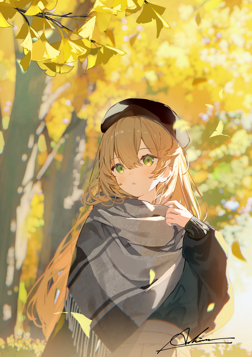This is a pixiv picture whose title is イチョウ.