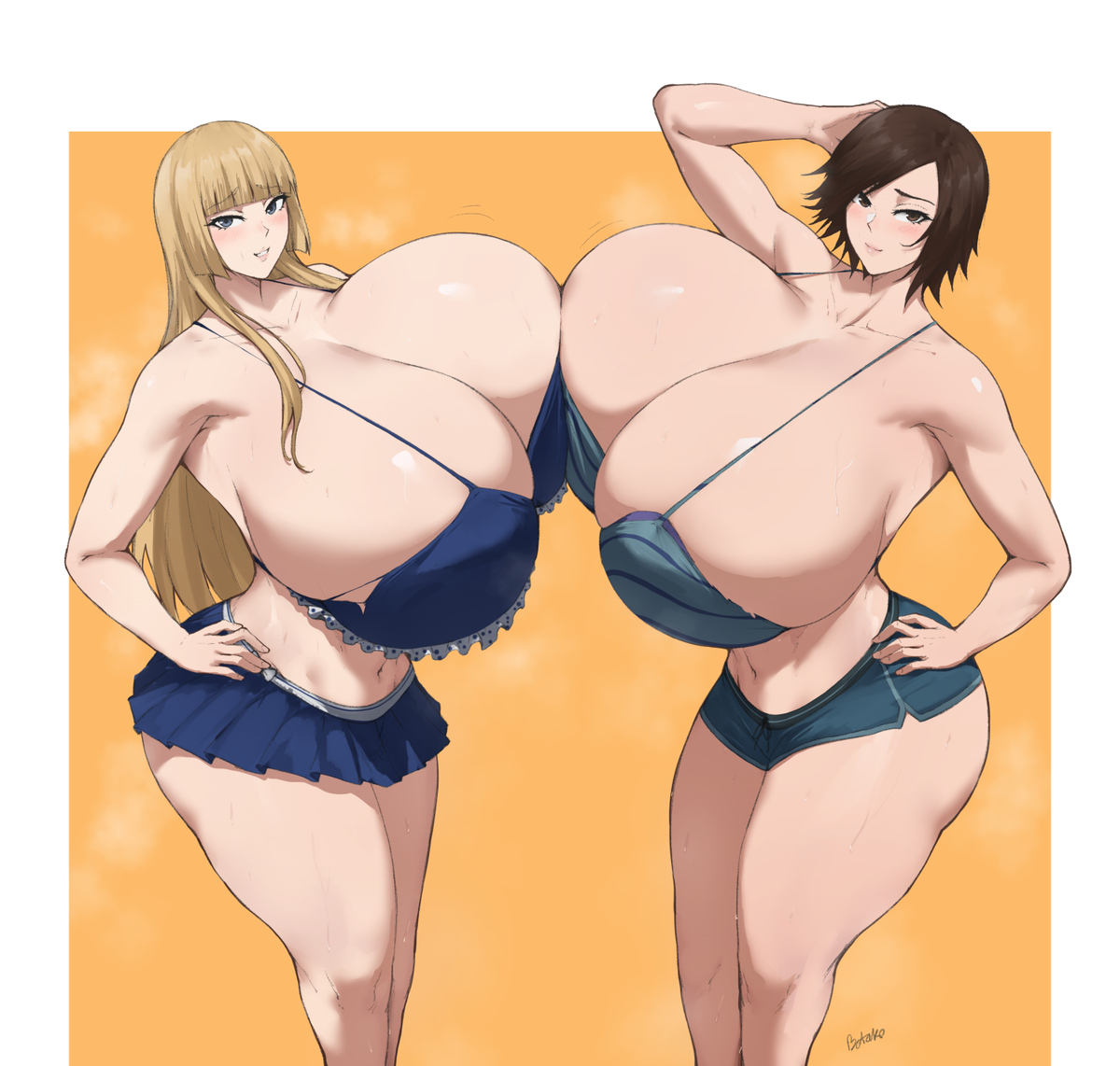 This is a pixiv picture whose title is Lili x Asuka 3.