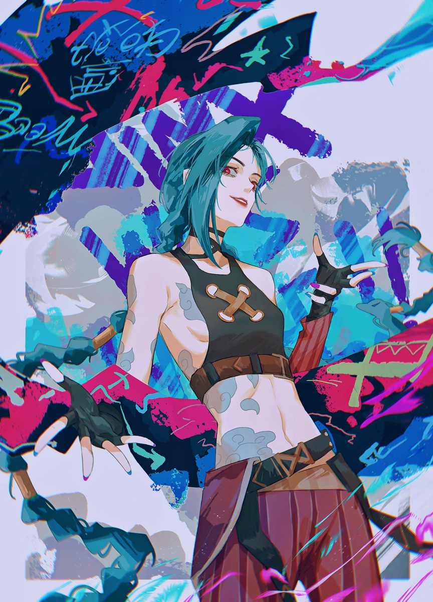 This is a pixiv picture whose title is Jinx was here💙！.