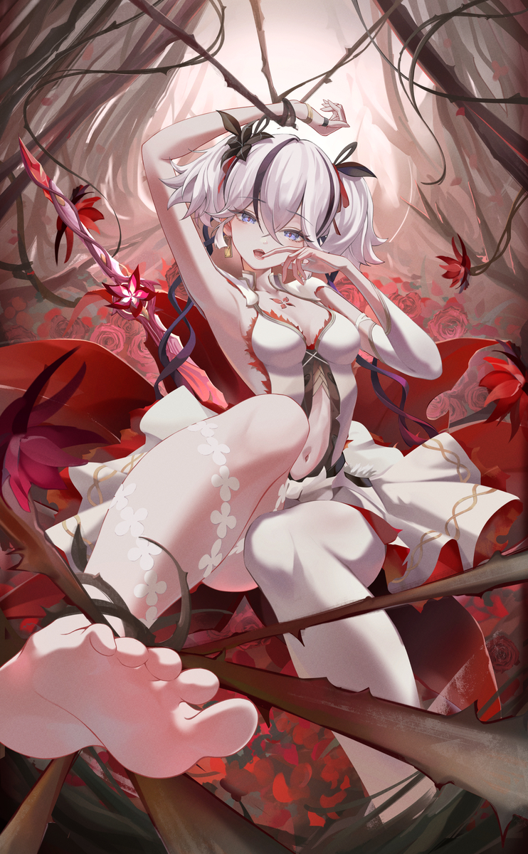 This is a pixiv picture whose title is ツバキ.