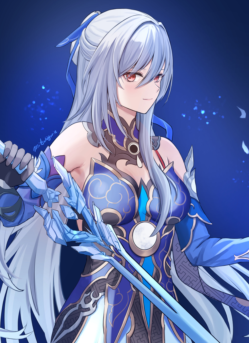 This is a pixiv picture whose title is 鏡流/Jingliu.