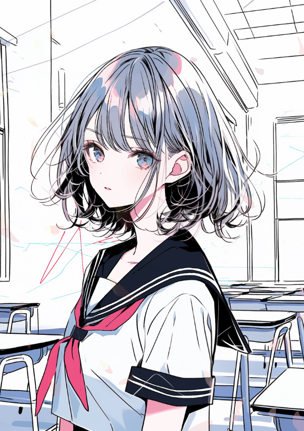 This is a pixiv picture whose title is 『Don't talk to me』.