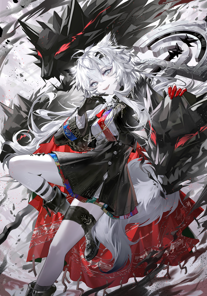 This is a pixiv picture whose title is 🐺.