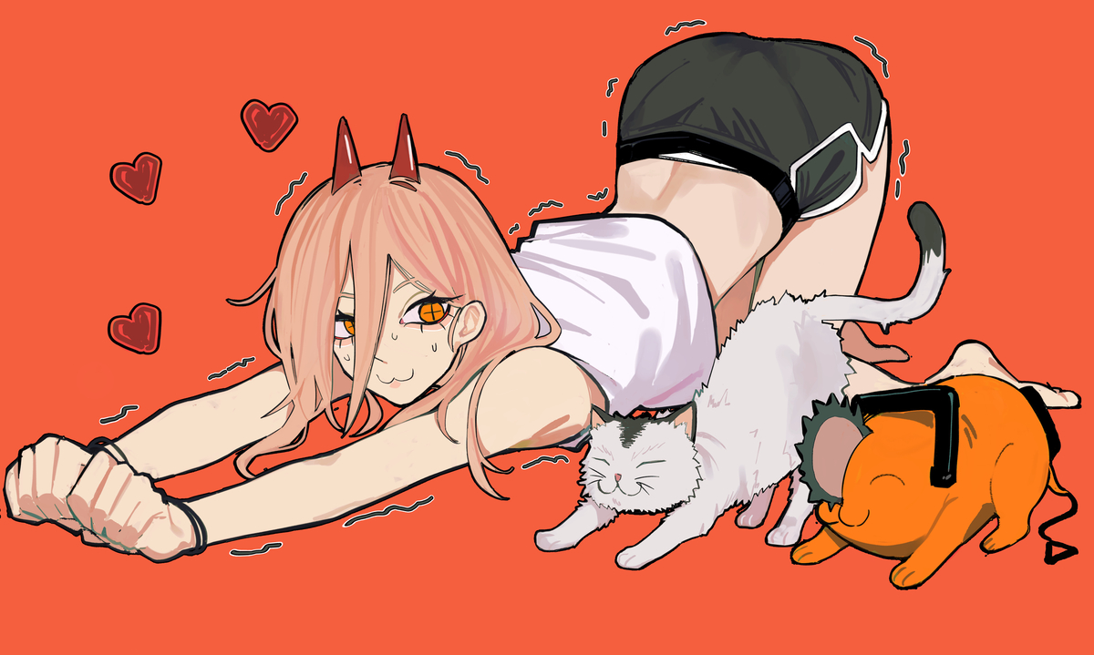 This is a pixiv picture whose title is cat stretch.