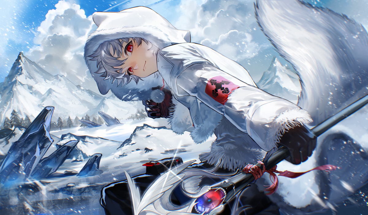 This is a pixiv picture whose title is 舞い落ちる花びら雪.