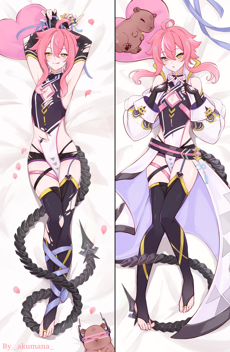 This is a pixiv picture whose title is snooby (dakimakura).