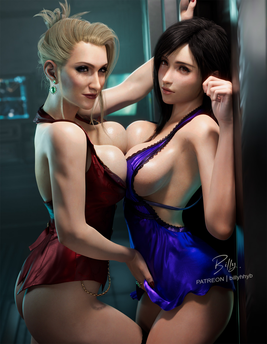 This is a pixiv picture whose title is Scarlet X Tifa.