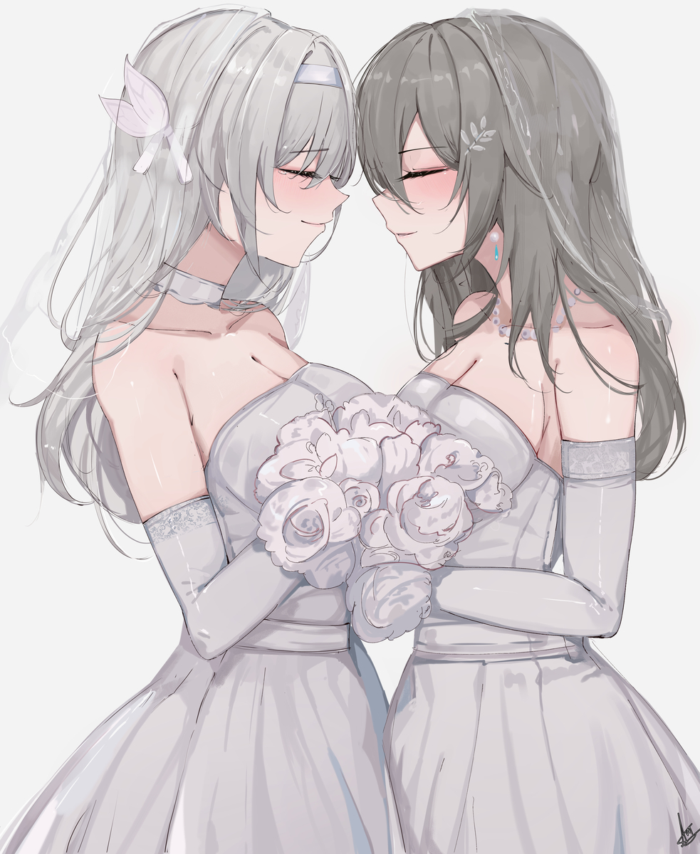 This is a pixiv picture whose title is wedding.