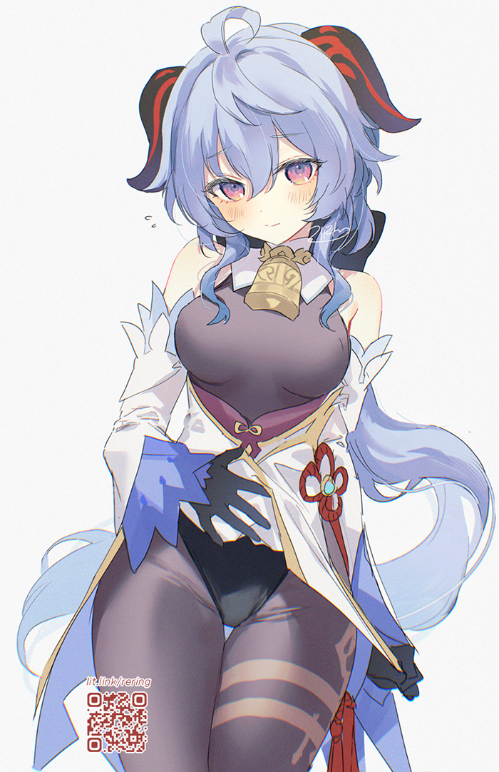 This is a pixiv picture whose title is 甘雨ちゃん..💙.