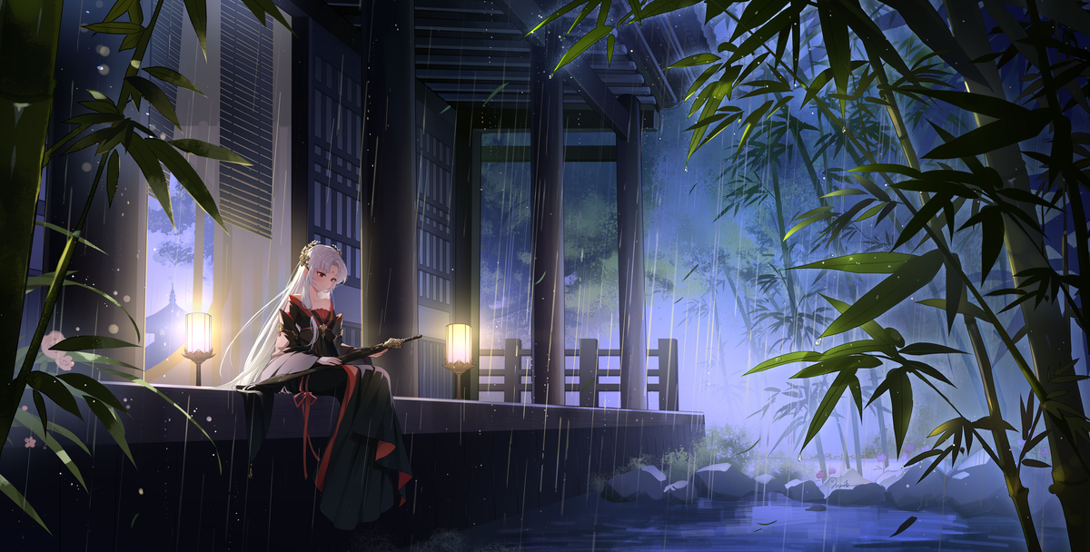 This is a pixiv picture whose title is 江疏影.