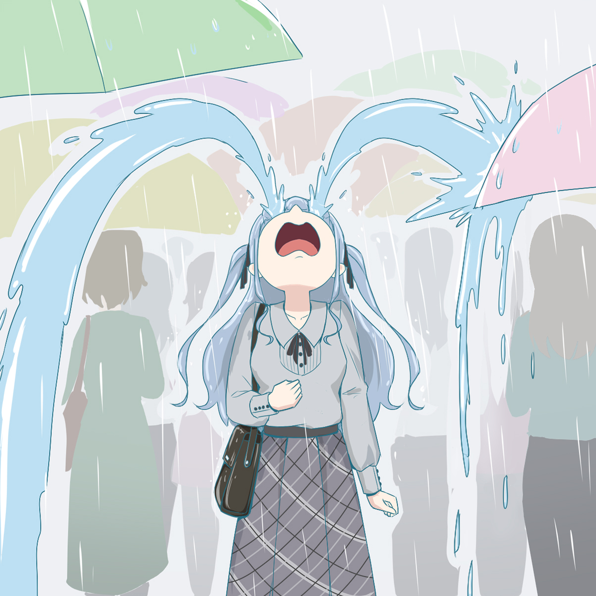 This is a pixiv picture whose title is 祥子的泪水，喷射了出来.