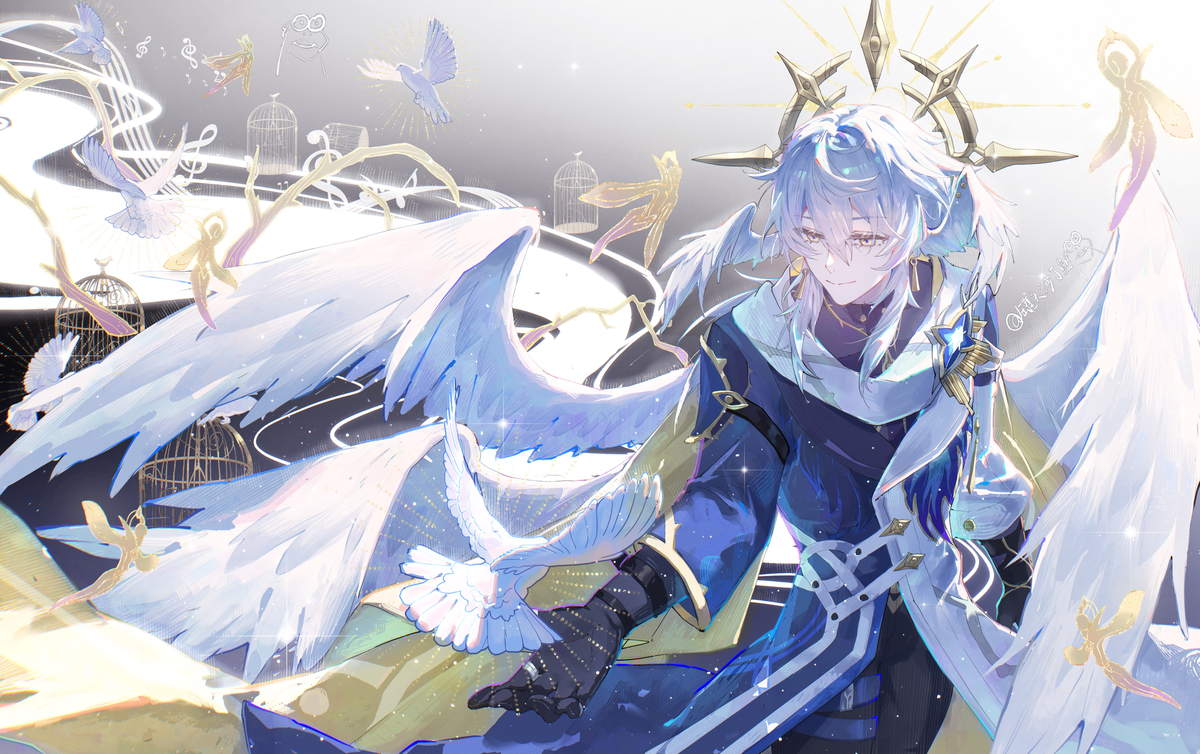This is a pixiv picture whose title is 你的足迹.