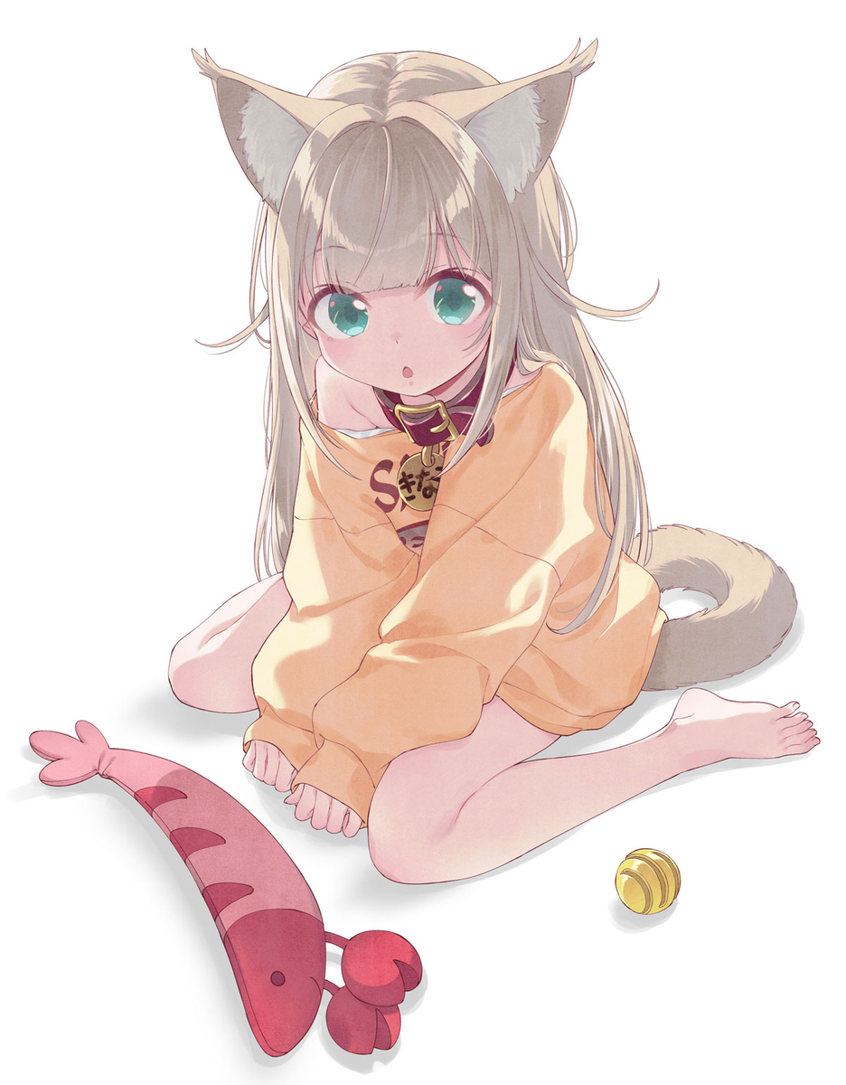 This is a pixiv picture whose title is うちのねこが女の子でかわいい６.