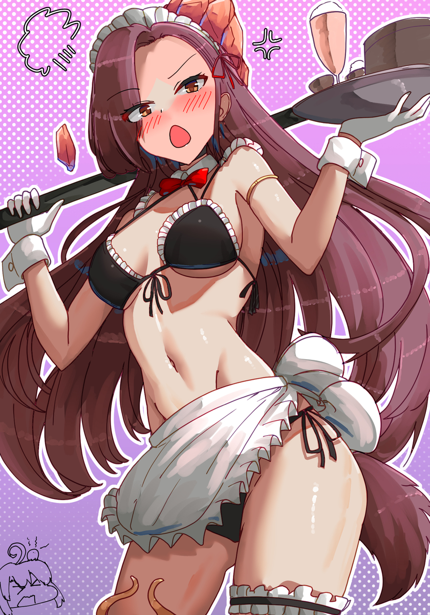 This is a pixiv picture whose title is Class Pres Bikini Maid.